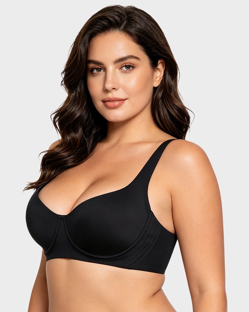 Bare-Unlined Demi Bra with Jelly Gel