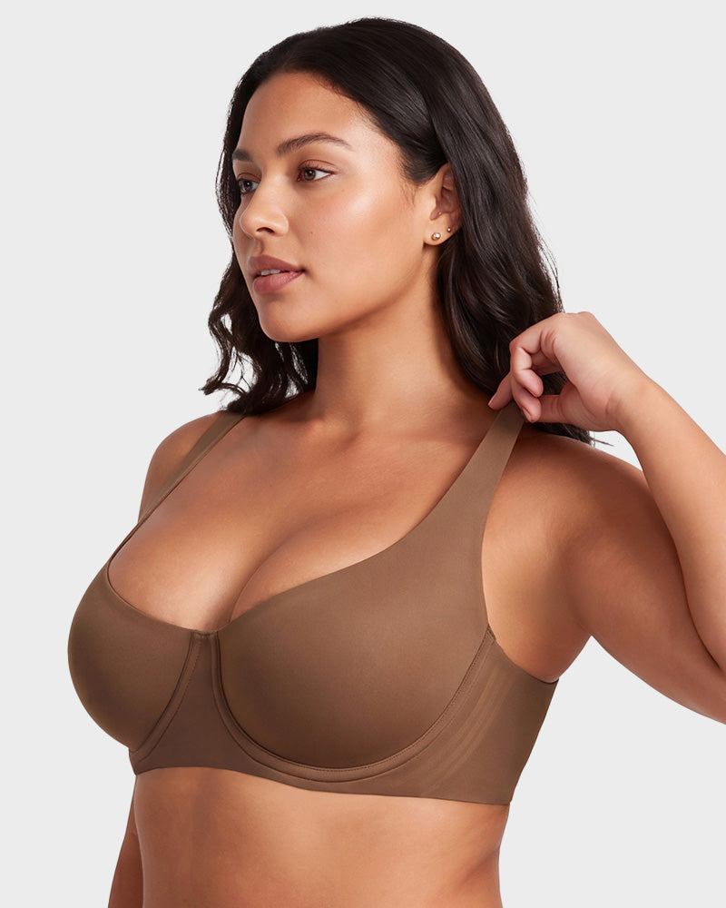 Bare-Unlined Demi Bra with Jelly Gel