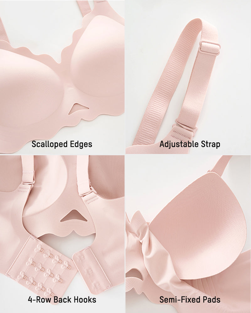 Seamless Wireless Scalloped Edge