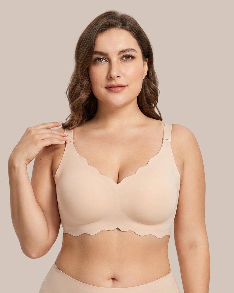 Soft Full Coverage Scalloped Wireless