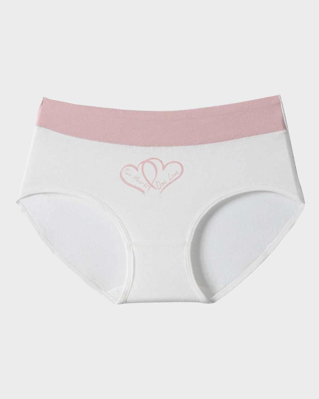 6-Pack Soft Cotton Heart Print High-Waist Panties