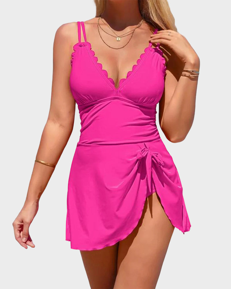 Women’s Tummy Control One-Piece Swimdress