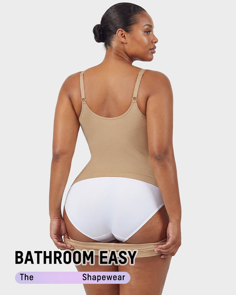 Deep V Camisole Bodysuit Shapewear