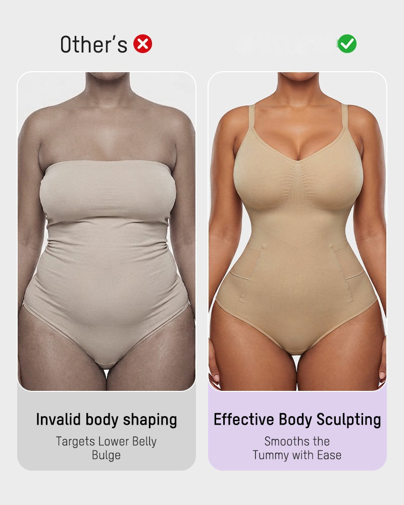 Deep V Camisole Bodysuit Shapewear